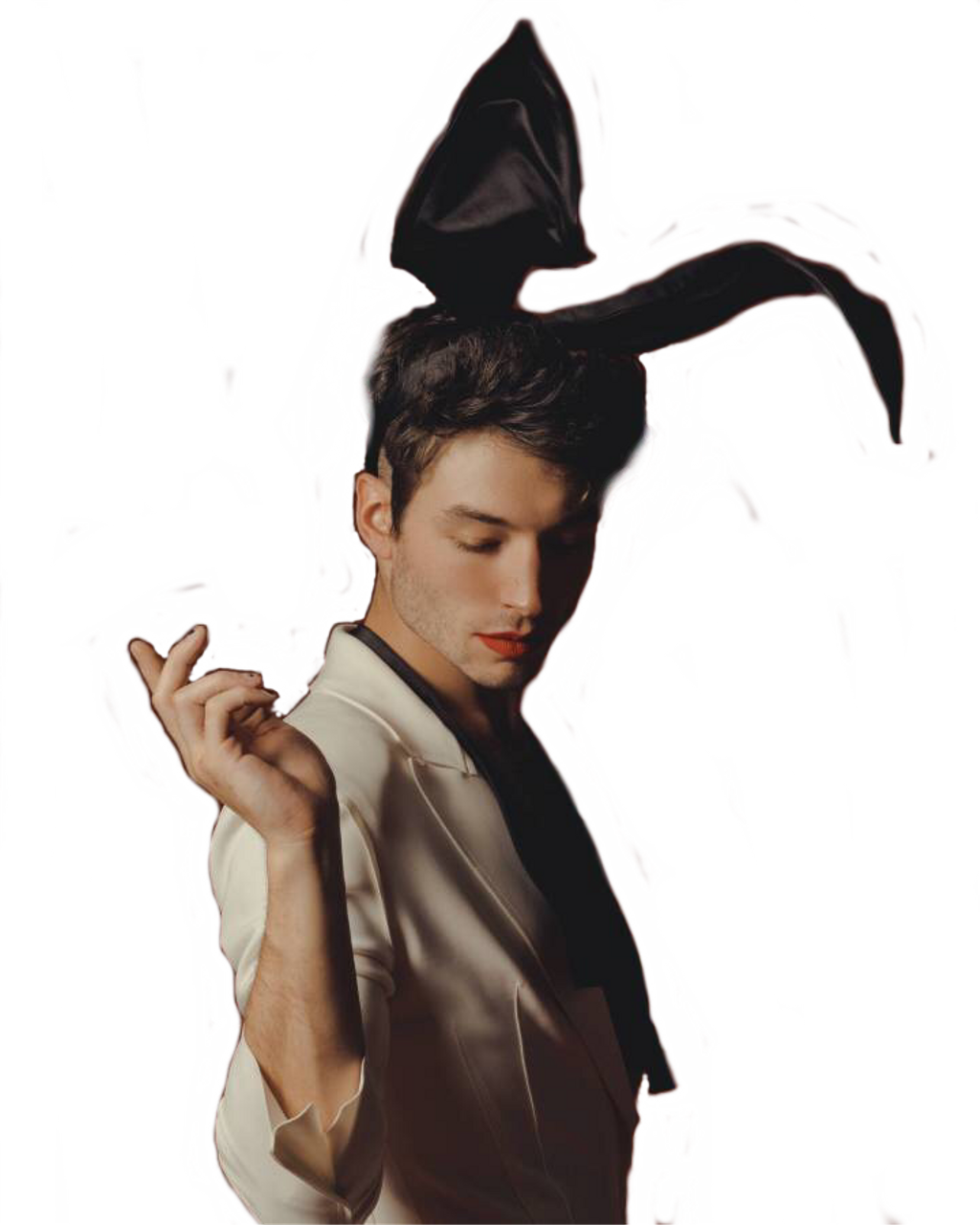 Ezramiller Sticker - Ezra Miller Playboy Photoshoot (1024x1280), Png Download