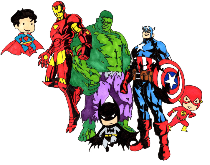 Illustration By Kathleen Stebbins - Marvel Vs Capcom 3 Captain (750x594), Png Download