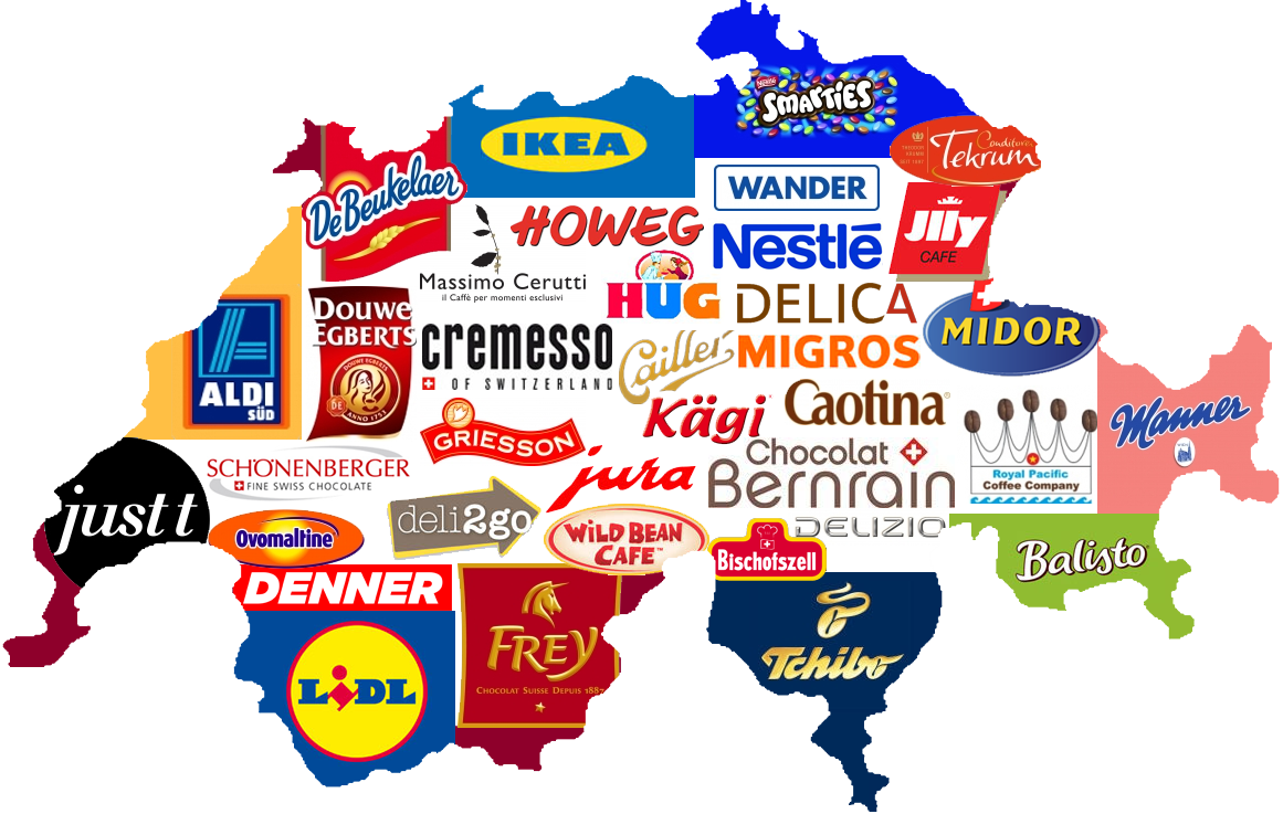 Ch-logos - Switzerland Flag Map Png (1161x737), Png Download