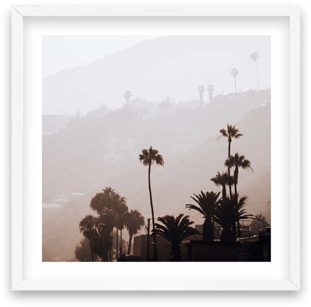 Santa Monica Sunset Sq - Picture Frame (800x1008), Png Download