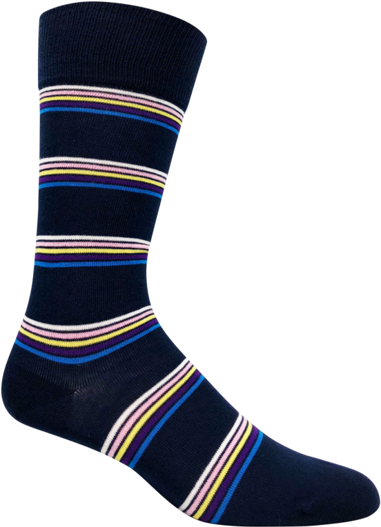 Men's Dress Socks Striped - Sock (900x1200), Png Download