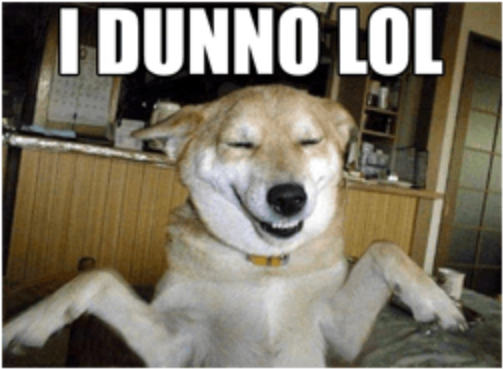 0 Replies 0 Retweets 0 Likes - Don T Know Dog Meme (560x560), Png Download