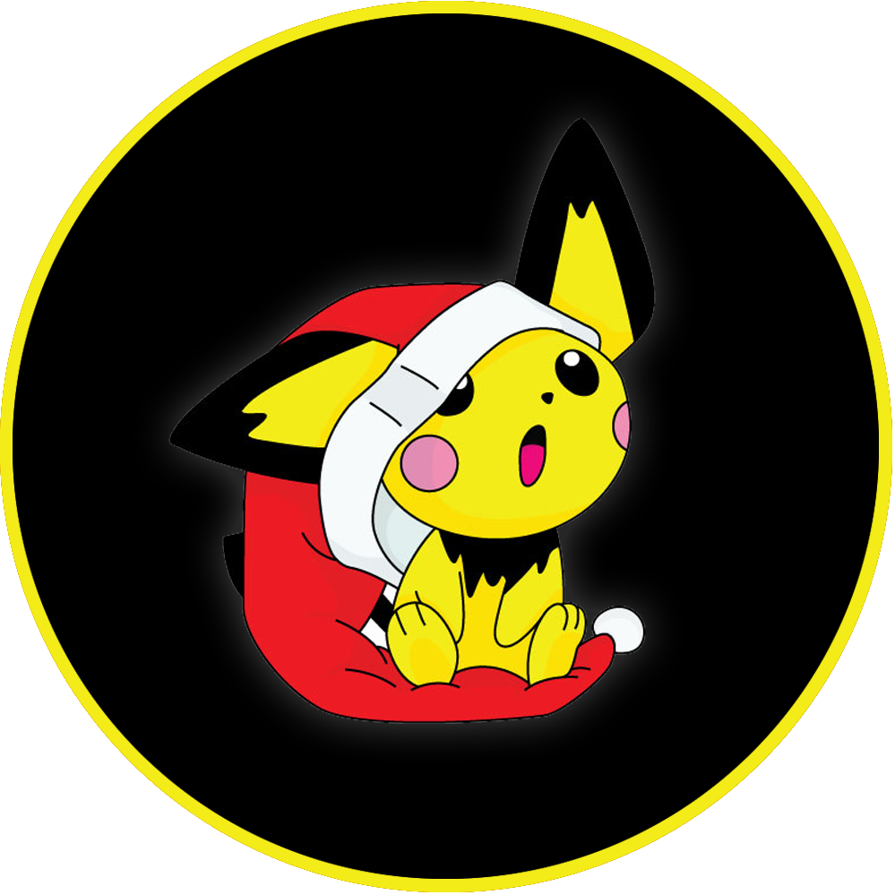 Pokémon Skins In Agario Exclusive Skins For Ogario - Pichu Christmas (999x999), Png Download