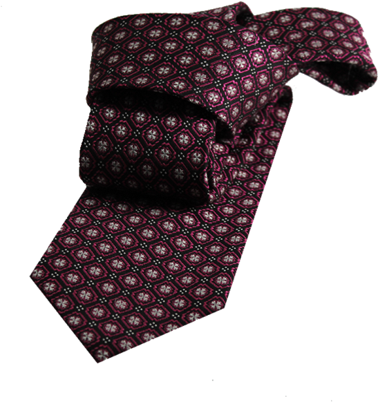 Burgundy Abstract Silk Tie - Polka Dot (700x700), Png Download