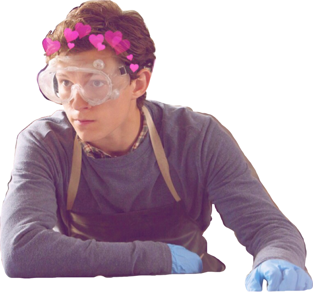 Peterparker Sticker - Peter Parker In Goggles (1024x955), Png Download