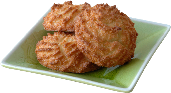 Coconut Macaroons - Coconut Macaroon (800x531), Png Download