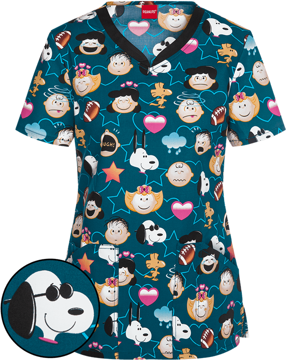 Ck646pno - Estilos De Camisas De Enfermera Estampadas (600x720), Png Download