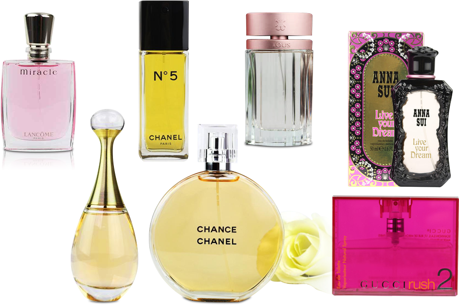 Cosmetics Perfume Free Transparent Image Hq Clipart - Духи Скачать Картинки (1087x661), Png Download