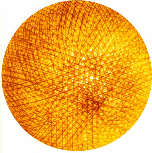 Mustard Cotton Ball - Circle (650x652), Png Download