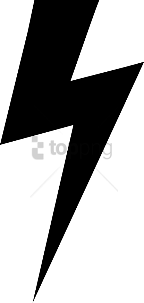 Free Png Download Lightning Bolt Black Png Images Background - Lightning Bolt Svg Free (481x1014), Png Download
