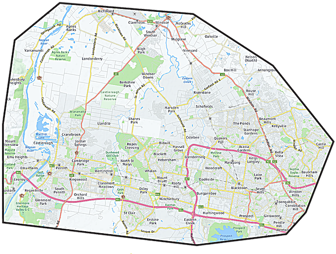 Delivery Map Party Time Castles - Map (683x515), Png Download