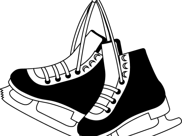 Skateboarding Clipart Skater - Patines De Hielo Dibujo (640x480), Png Download