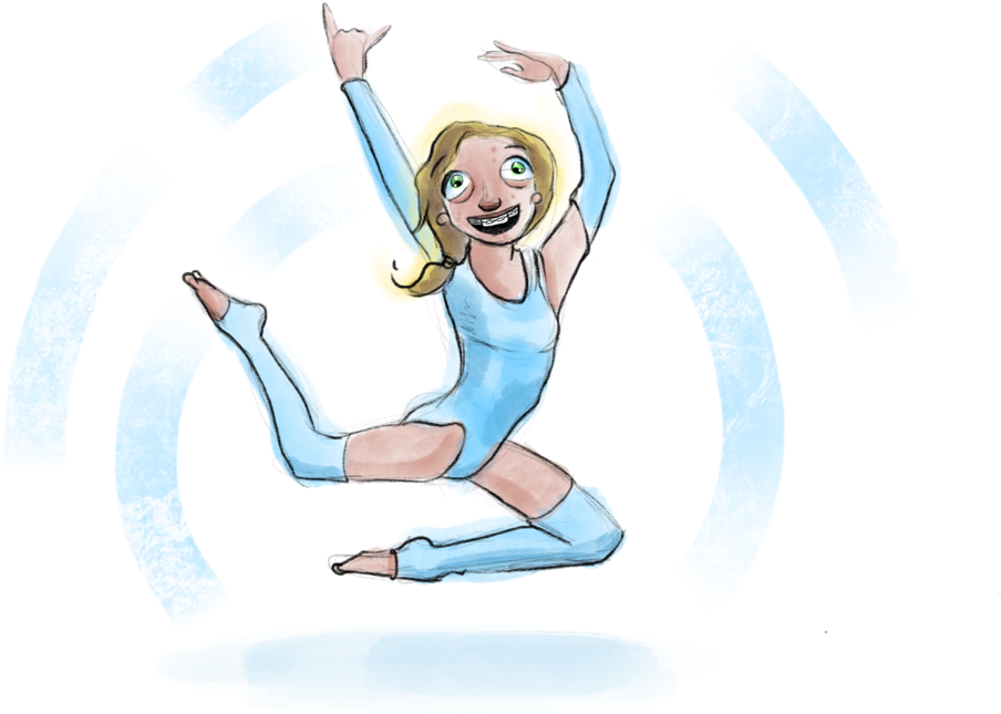 Untitled Artwork 86 - Figure Skating Spins (1000x750), Png Download