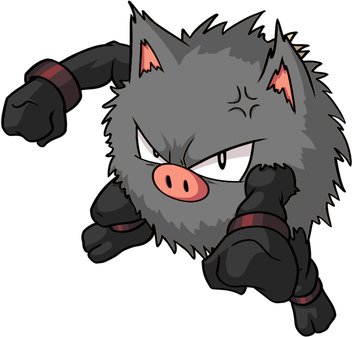 Alt Shiny Primeape I Made It Resemble A Gorilla - Primeape (800x749), Png Download