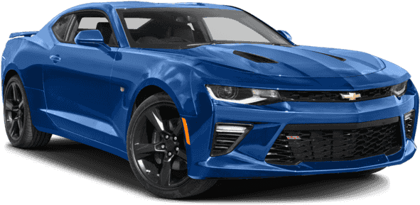 New 2018 Chevrolet Camaro Ss - Blue Sports Car (640x480), Png Download