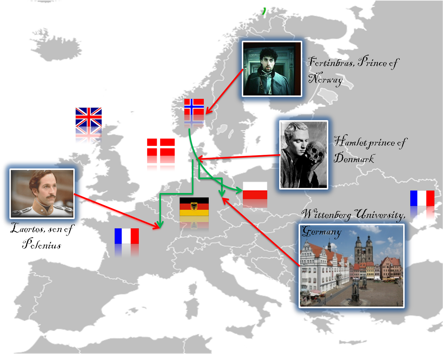 Hamlet - Day - Israel And Serbia Map (1764x1360), Png Download