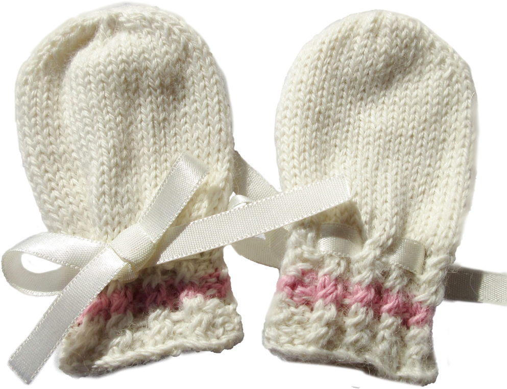 Newborn Baby Mittens - Crochet (1024x881), Png Download