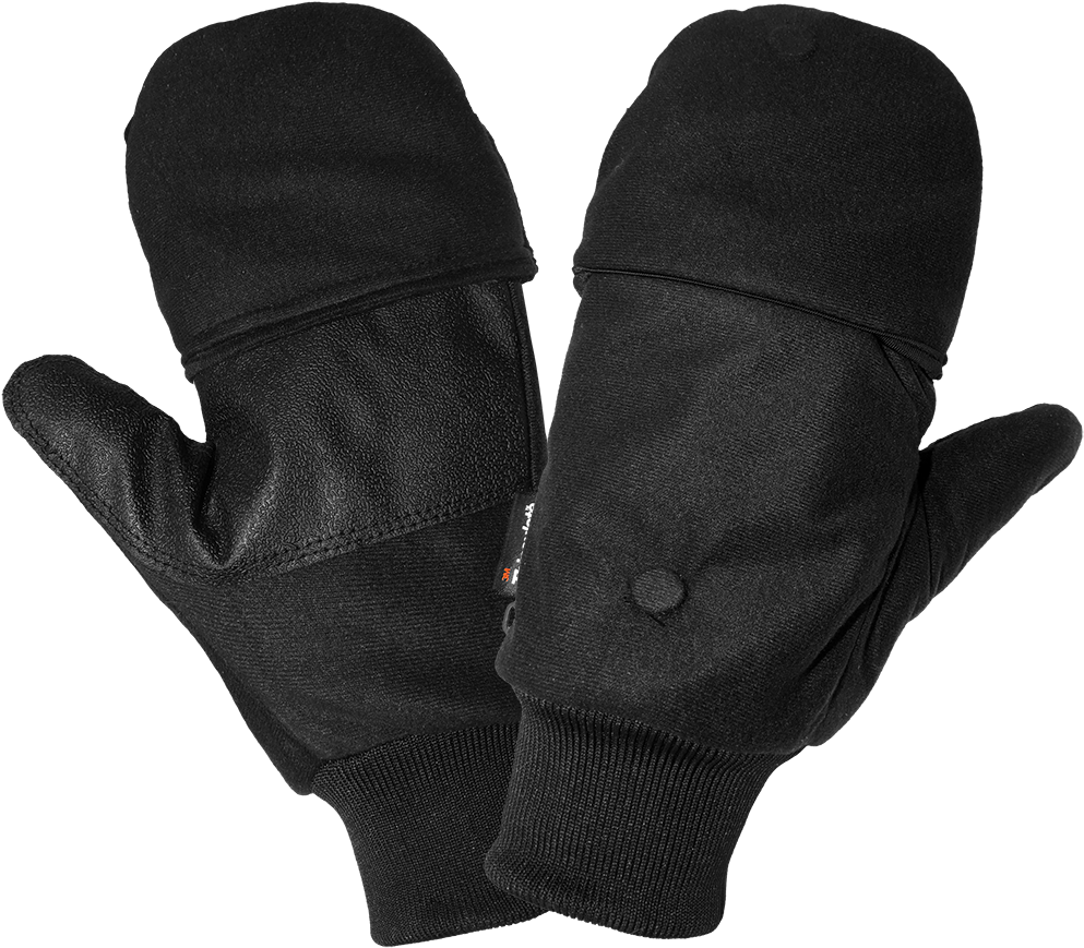 Insulated Fleece Flip-up Mitten - Hand (1000x1000), Png Download