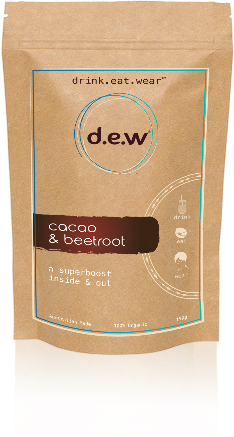 Cacao & Beetroot - Paper Bag (1237x1923), Png Download
