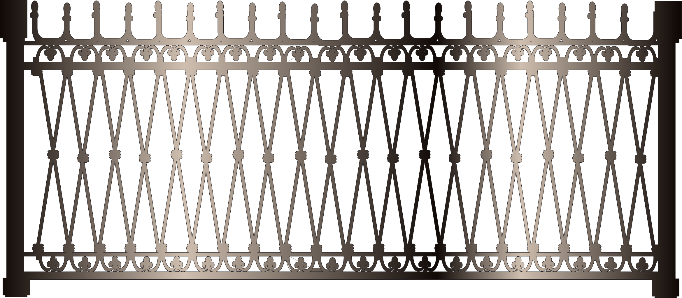 Fence (2339x1024), Png Download