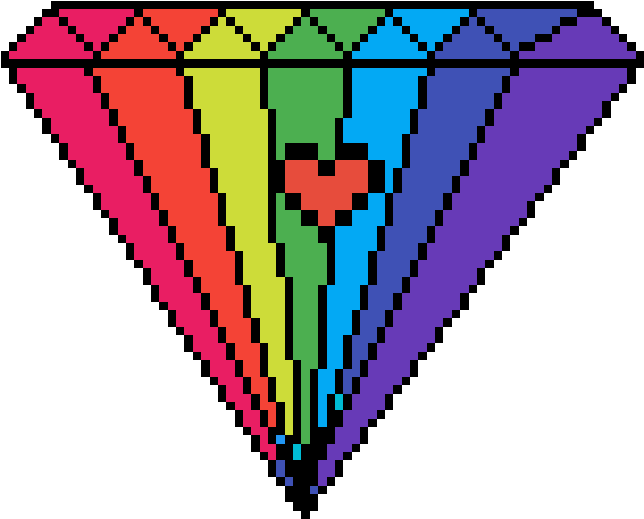 Dimond - Pixel Art (1200x1200), Png Download