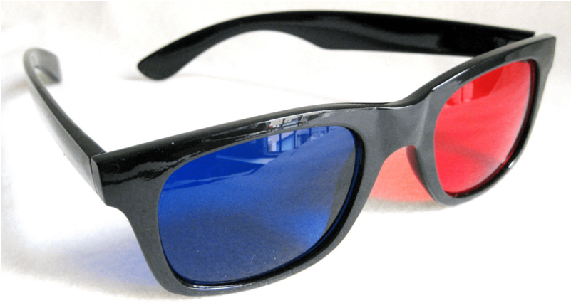 3d Glasses - 3d Film Glasses Png (800x437), Png Download