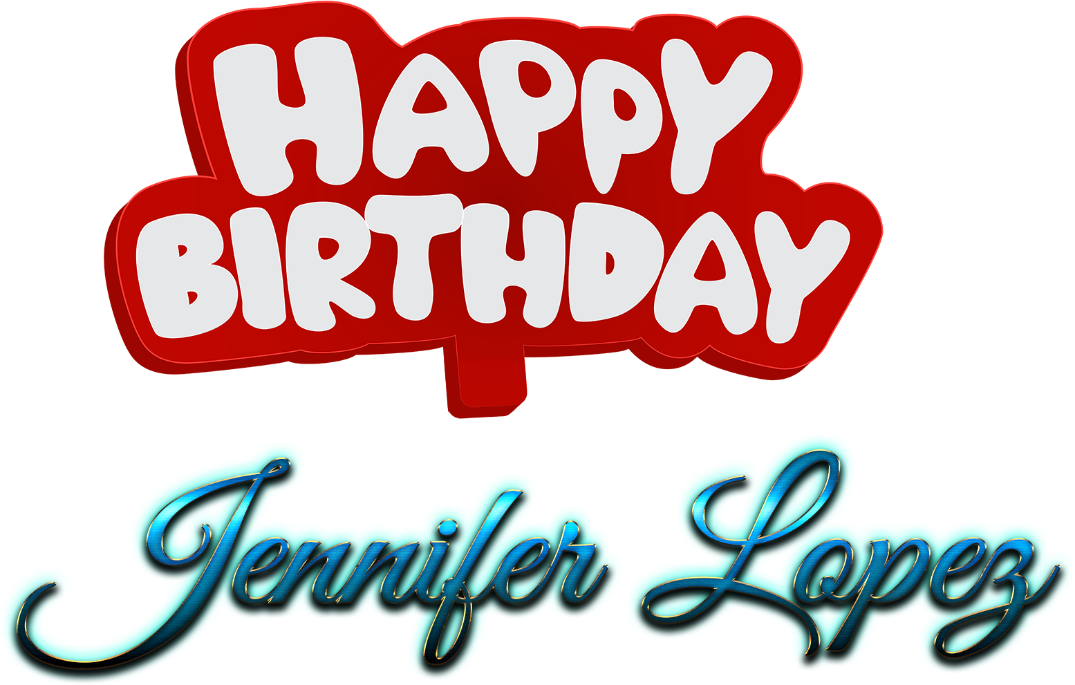 Jennifer Lopez Happy Birthday Name Logo - Calligraphy (1920x1200), Png Download