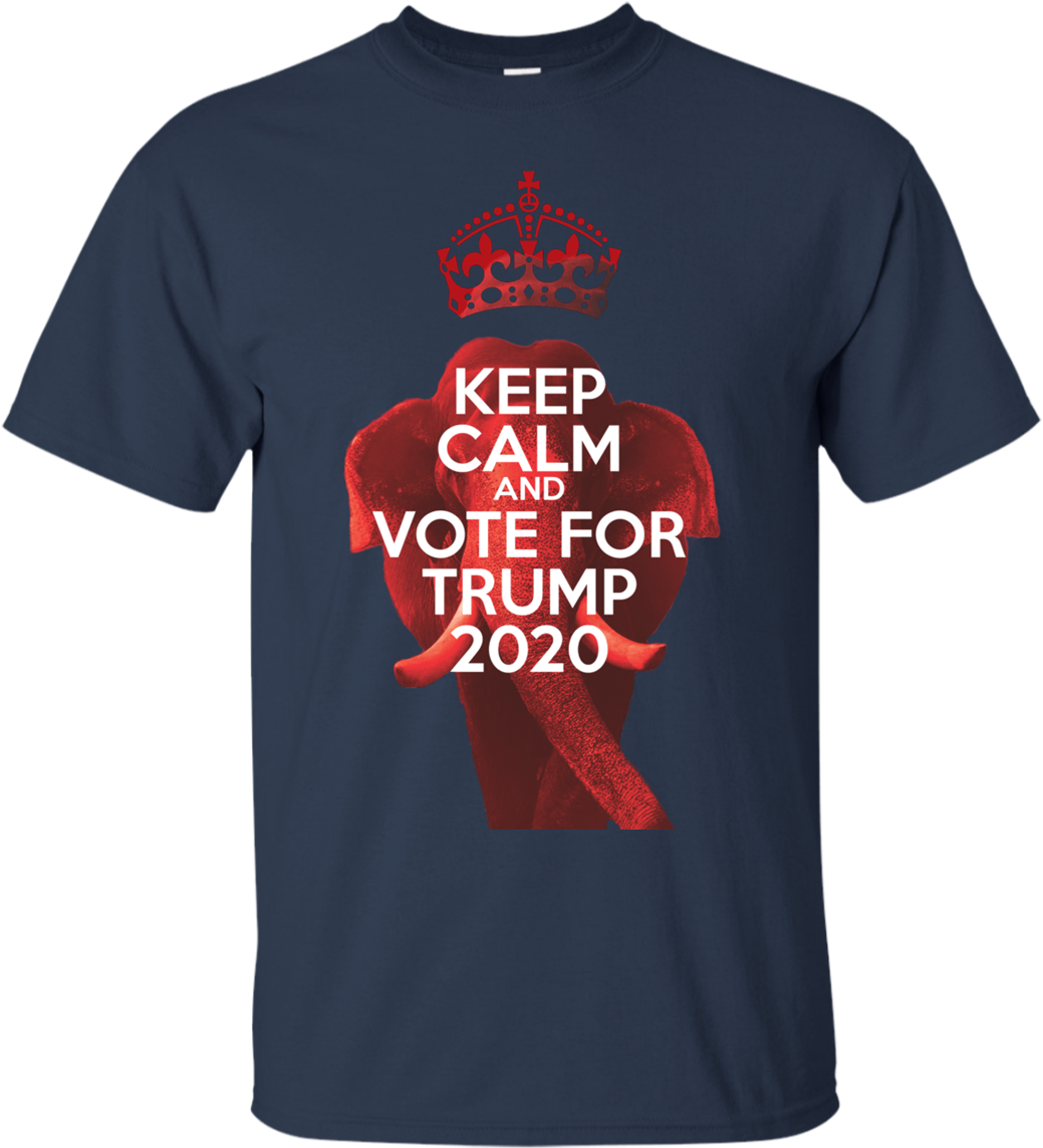 Keep Calm And Vote Trump - T-shirt (1155x1155), Png Download
