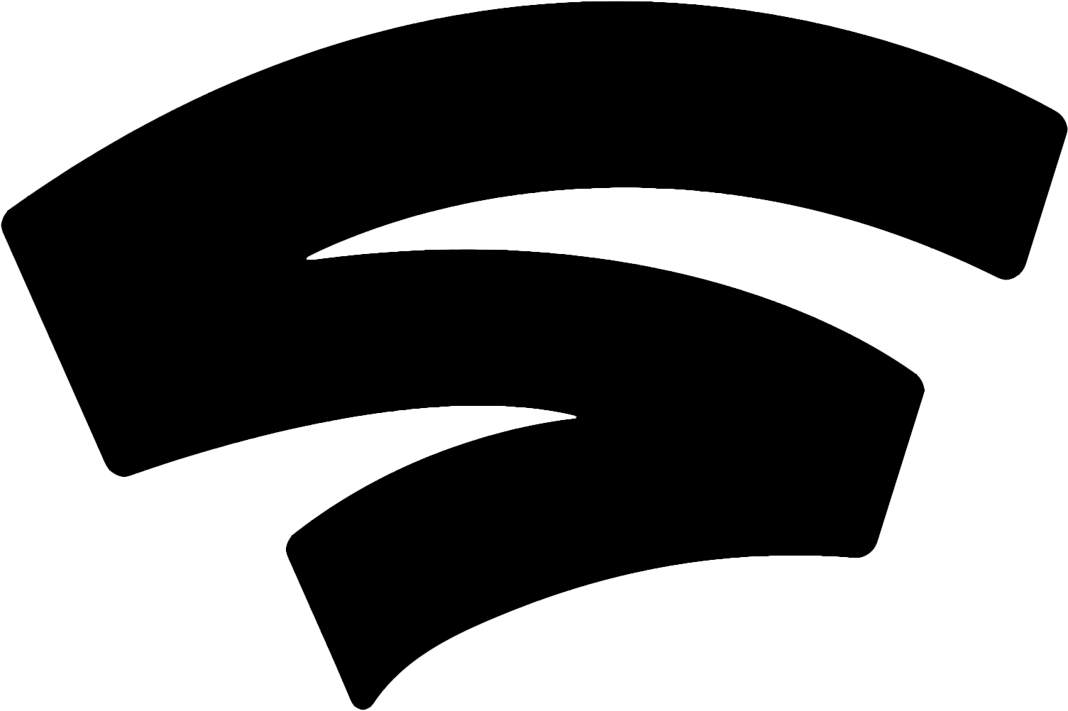 Google Stadia Black White Logo - Graphics (2048x2046), Png Download