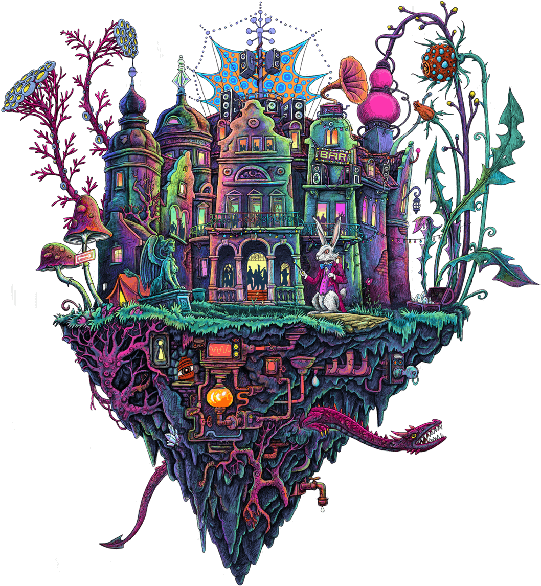 The Magic Castle Festival - Illustration (1100x1146), Png Download