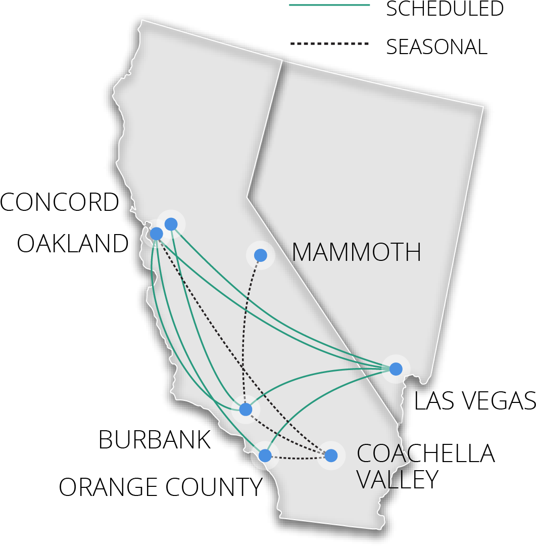 Jet Between The Bay Area, La Basin, Las Vegas And Seasonal - Diagram (1065x1093), Png Download