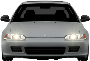 Honda Civic'92 By Bugattini - Honda Cr-x (1004x373), Png Download