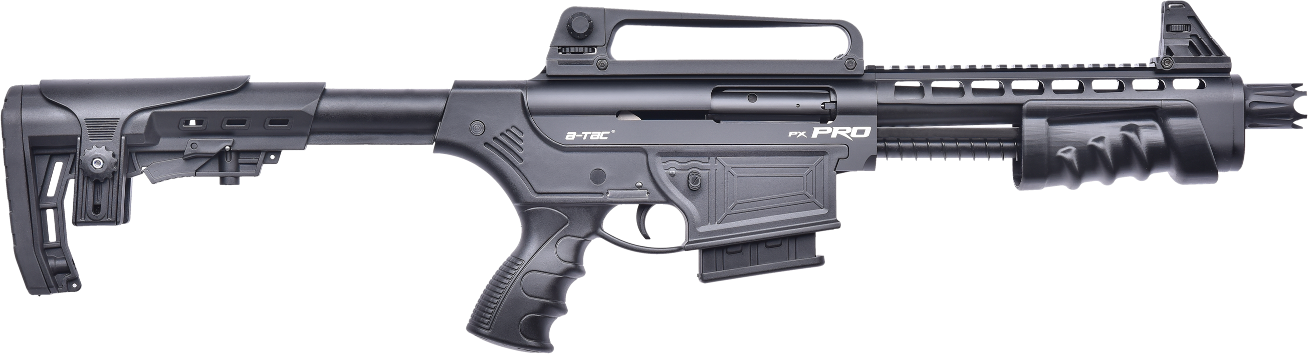 76 Mm Chamber - Khan Arms A Tac Px Force 12 Ga Pump 10 1 (2610x708), Png Download