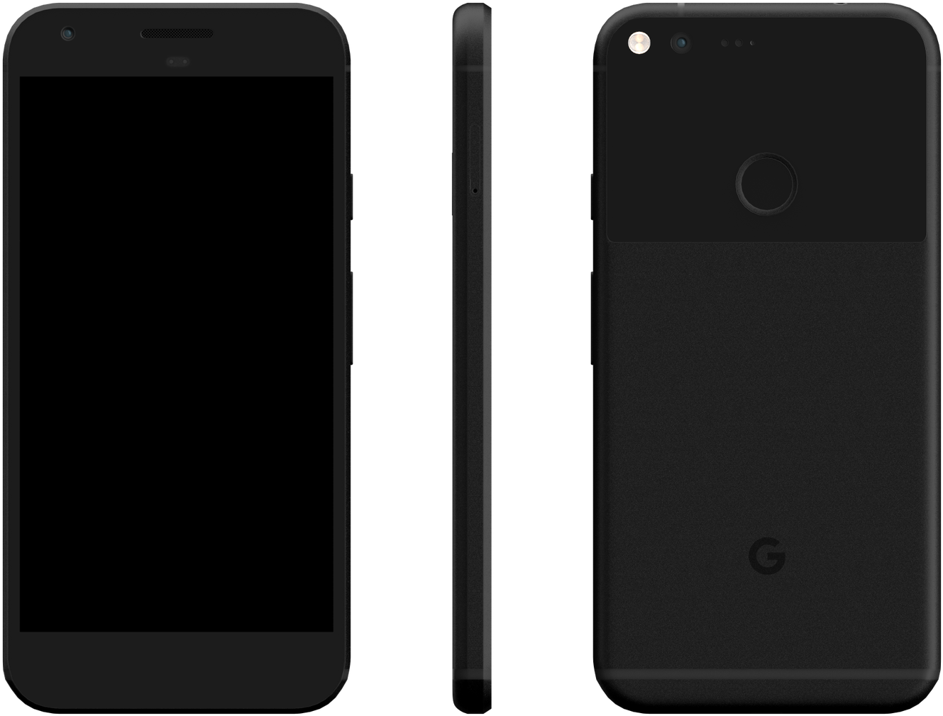 Google Pixel Skin Black - Mobile Phone (2000x1200), Png Download