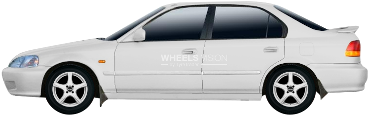 Factory Wheels And Tyres Sizes Honda Civic Vi Седан - Ford Focus Rs Wrc Rally (800x434), Png Download