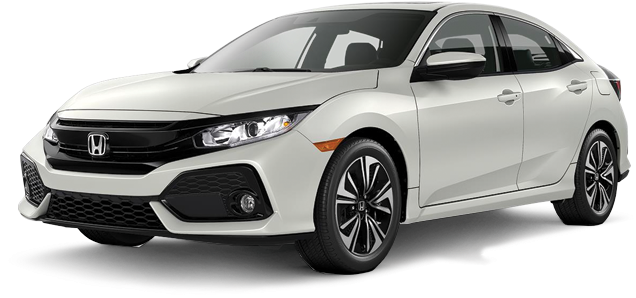 New 2019 Honda Civic Hatchback Ex - 2018 White Honda Civic Sport (640x480), Png Download