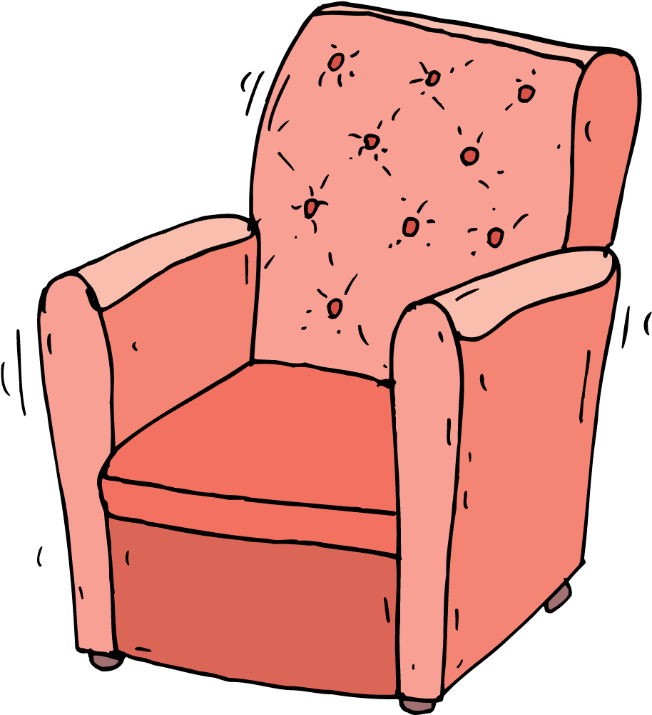 Armchair - Club Chair (1000x1000), Png Download