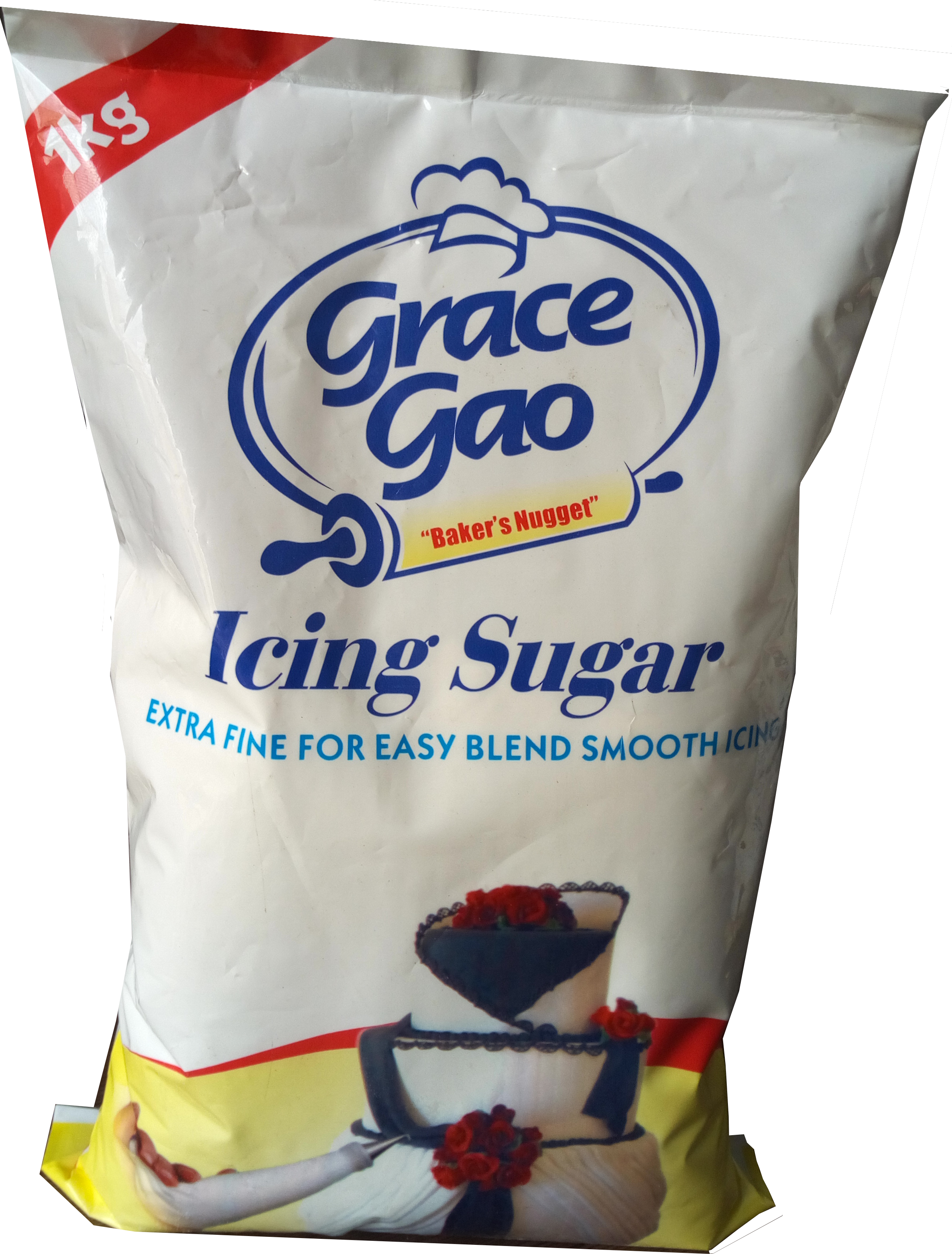 Grace Gao Icing Sugar 1kg - Junk Food (2388x3144), Png Download
