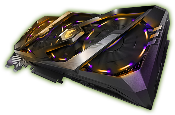 Geforce® Rtx - Gigabyte Aorus Rtx 2080 (640x480), Png Download