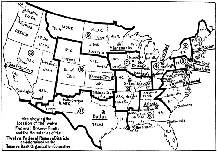 The Enduring Structure Of The Federal Reserve System - 25 Federal Reserve Branch Banks (705x494), Png Download