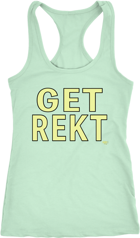 Get Rekt Ladies Racerback Tank Top - Active Tank (1024x1024), Png Download