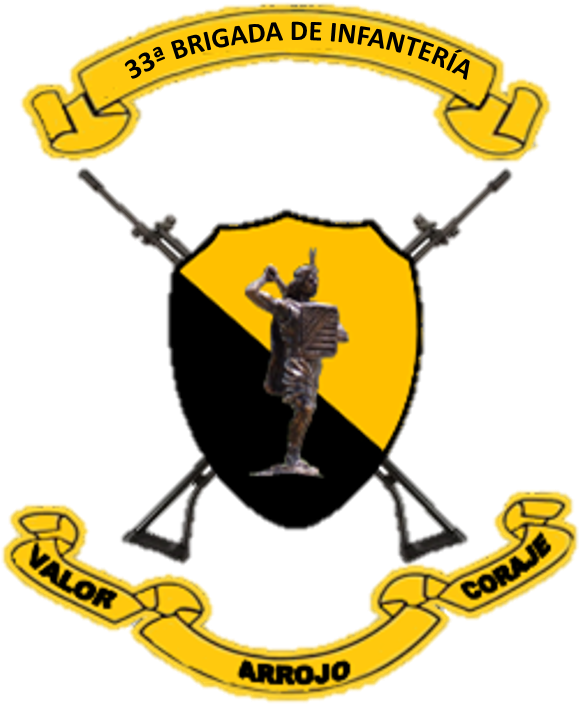 El Escudo De La Trigésima Tercera Brigada De Infantería, - Crest (633x725), Png Download