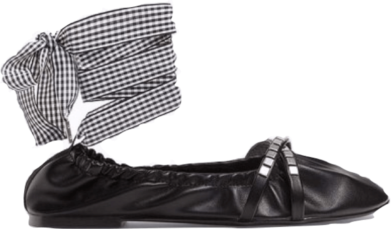 Ballerinas Con Cinta Para Amarrar - Ballet Flat (1284x751), Png Download