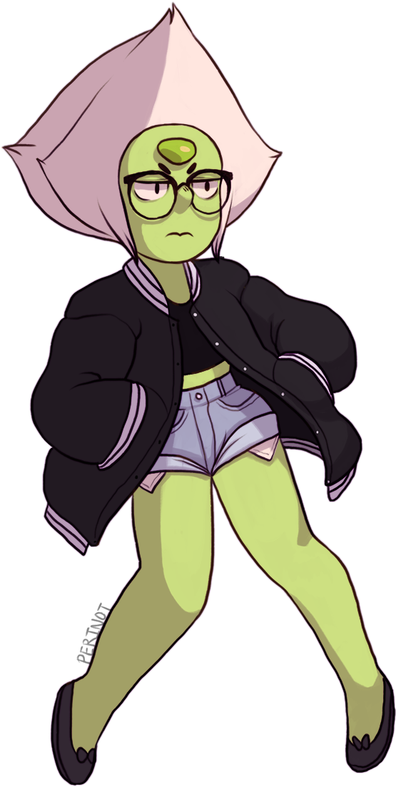 Su Art,steven Universe,фэндомы,su Персонажи,peridot - Steven Universe Peridot Png Fanart (645x1145), Png Download
