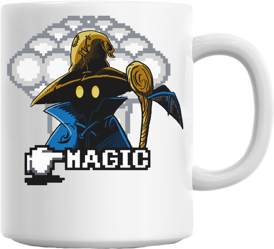 Black Mage - Coffee Cup (629x579), Png Download