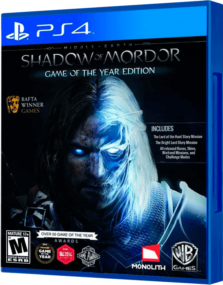 Shadow Of Mordor - Middle Earth Shadow Of War Ps4 (800x1000), Png Download