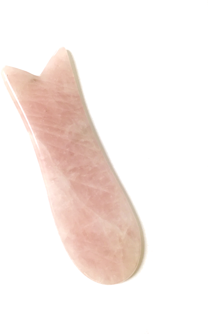 Rose Quartz Gua Sha Fish Shape - Cervelat (864x1152), Png Download