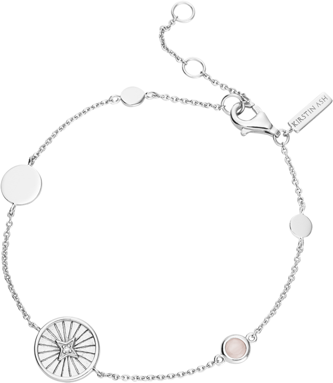Star Coin Bracelet Rose Quartz - Necklace (939x1024), Png Download
