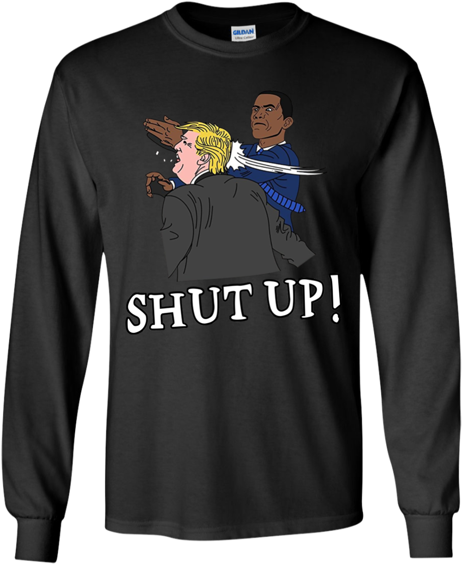 Obama Slaps Trump T-shirt Shut Up Anti Trump - Death Korps Of Krieg T Shirt (1155x1155), Png Download