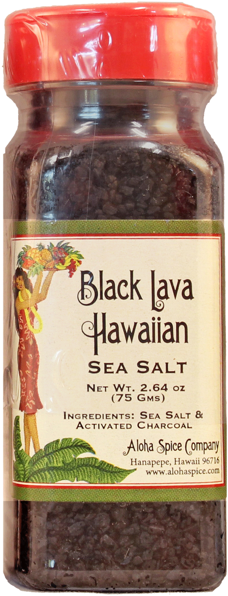 Black Lava Hawaiian Sea Salt - Bottle (534x1280), Png Download